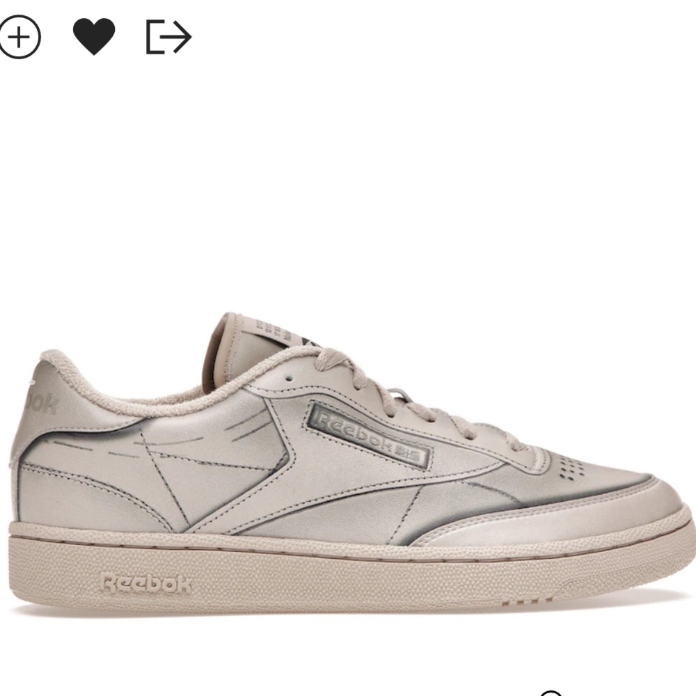 Maison Martin Margiela Beige Leather Low-Top Sneakers